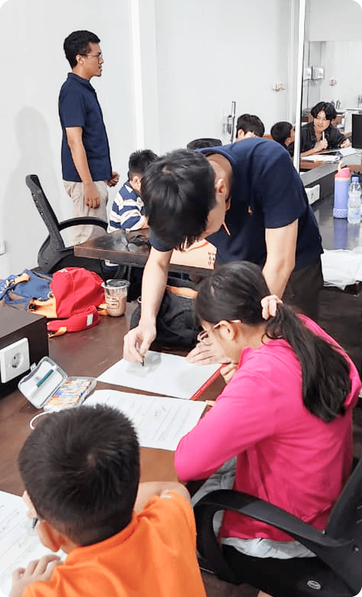 Students in a classroom session